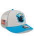 Фото #1 товара Men's Stone, Blue Carolina Panthers 2023 Salute To Service Low Profile 9FIFTY Snapback Hat