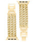 Women's Gold-Tone Alloy 3-Row Chain Bracelet Compatible with 42/44/45/Ultra/Ultra 2 Apple Watch