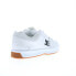 Фото #15 товара DC Lynx Zero ADYS100615-HWG Mens White Leather Skate Sneakers Shoes