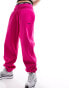 Фото #2 товара Nike mini swoosh oversized fleece joggers in fierce pink