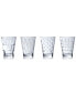 Dressed Up Assorted Clear Tumblers, Set of 4