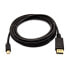 Фото #1 товара V7 Black Video Cable Mini DisplayPort Male to DisplayPort Male 3m 10ft - 3 m - Mini DisplayPort - DisplayPort - Male - Male - Black