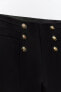 Легинсы high-waist с пуговицами ZARA