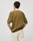 ფოტო #2 პროდუქტის Men's Short Sleeve Knitted T-Shirt