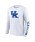 ფოტო #3 პროდუქტის Men's White Kentucky Wildcats Double Time 2-Hit Long Sleeve T-shirt