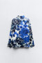 Фото #7 товара Рубашка из ткани с цветочным принтом ZARA