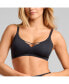 Women's No-Show V-Neck Bra with removable pads Черный, XLARGE - фото #1