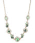 Mixed Crystal Statement Necklace, 16" + 3" extender