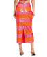 ფოტო #2 პროდუქტის Women's Sequin Striped Classic Midi Pencil Skirt