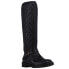 BRONX Mill Ford Quilted Pull On Womens Black Casual Boots 13961-001