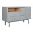 Фото #1 товара Комод Home ESPRIT Синий Серый Натуральный полипропилен Деревянный MDF 120 x 40 x 75 cm