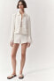 Zw collection short blazer with feathers