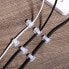Фото #8 товара Blulu Pack of 100 Mini Outdoor Cable Clips with Adhesive Tapes Light Clips Decoration Clips Self-Adhesive Hooks Wire Holder for Christmas and Fairy Lights