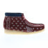 Фото #1 товара Clarks Wallabee Boot 26168826 Mens Red Suede Lace Up Chukkas Boots