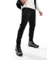 Brave Soul slim fit ripstop trousers in black