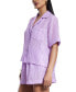 Фото #3 товара Women's Short-Sleeve Button-Up Shirt