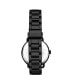 ფოტო #3 პროდუქტის Women's Black Case and Bracelet, Crystal Studded Black Dial Watch