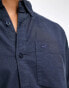 Hollister icon logo pocket oxford shirt in navy