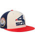 ფოტო #4 პროდუქტის Men's Cream, Red Chicago White Sox Home field Fitted Hat