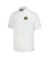 Фото #3 товара Men's White Notre Dame Fighting Irish Coconut Point Palm Vista IslandZone Camp Button-Up Shirt