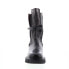 Фото #3 товара A.S.98 Hallsey A54202-101 Womens Black Leather Hook & Loop Mid Calf Boots 6