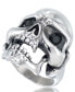 ფოტო #2 პროდუქტის Men's Cubic Zirconia Signature Skull Ring in Stainless Steel
