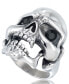 Фото #2 товара Men's Cubic Zirconia Signature Skull Ring in Stainless Steel