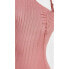 Vitamin A Women's Jenna Bodysuit Full, Sunkissed Rib, Pink, Small