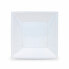 Set of reusable plates Algon Squared White Plastic 18 x 18 x 4 cm (36 Units)