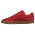 Фото #3 товара Puma Suede Gum Lace Up Mens Red Sneakers Casual Shoes 38117405