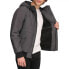 Фото #3 товара $200. Men's Levi's Soft Shell Sherpa Lined Hooded Bomber Jacket Grey Large
