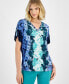 Women's Ombre Dolman-Sleeve V-Neck Top, Created for Macy's