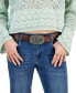 Фото #7 товара Juniors' Mid-Rise Belted Bootcut Jeans