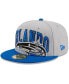 Men's Gray, Blue Orlando Magic Tip-Off Two-Tone 59FIFTY Fitted Hat Серый, синий, 7 5/8 - фото #1