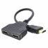 Фото #1 товара Адаптер HDMI на Двойной HDMI GEMBIRD DSP-2PH4-04 Чёрный