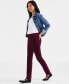 Women's High-Rise Straight-Leg Corduroy Pants, Created for Macy's