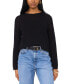 Фото #1 товара Women's Flare-Sleeve Mesh-Stitch Sweater