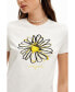 Фото #3 товара Women's Daisy illustration T-shirt