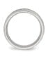 Фото #3 товара Stainless Steel Brushed Polished and Hammered 7.5mm Band Ring