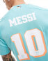 adidas Football Inter Miami CF 24 Messi personalised third authentic jersey in turquoise