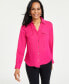Women's Collared Button-Down Blouse, Created for Macy's