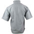 SHOEBACCA Free Swing Peached Short Sleeve HalfZip Pullover Mens Grey Casual Oute