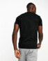 FCUK centre scribble logo t-shirt in black