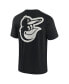 Фото #2 товара Men's and Women's Black Baltimore Orioles Super Soft Short Sleeve T-shirt