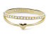 Romantic gold-plated ring with crystals JF03750710