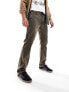 Фото #10 товара ASOS DESIGN straight leg jeans with carpenter detailing off brown wash