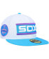 Фото #1 товара Men's White Chicago White Sox Comiskey Park 75th Anniversary Vice 59FIFTY Fitted Hat
