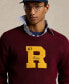 Фото #3 товара Men's Big Fit Cotton Letterman Sweater