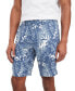 ფოტო #1 პროდუქტის Men's Harlem Tropical Print Linen Shorts