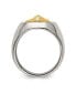 ფოტო #3 პროდუქტის Stainless Steel with 14k Gold Accent Polished Lion Head Ring